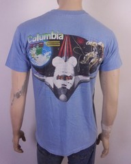 vintage 80s Columbia STS 5 Space Shuttle T-Shirt 1982 Astronaut single stitch L