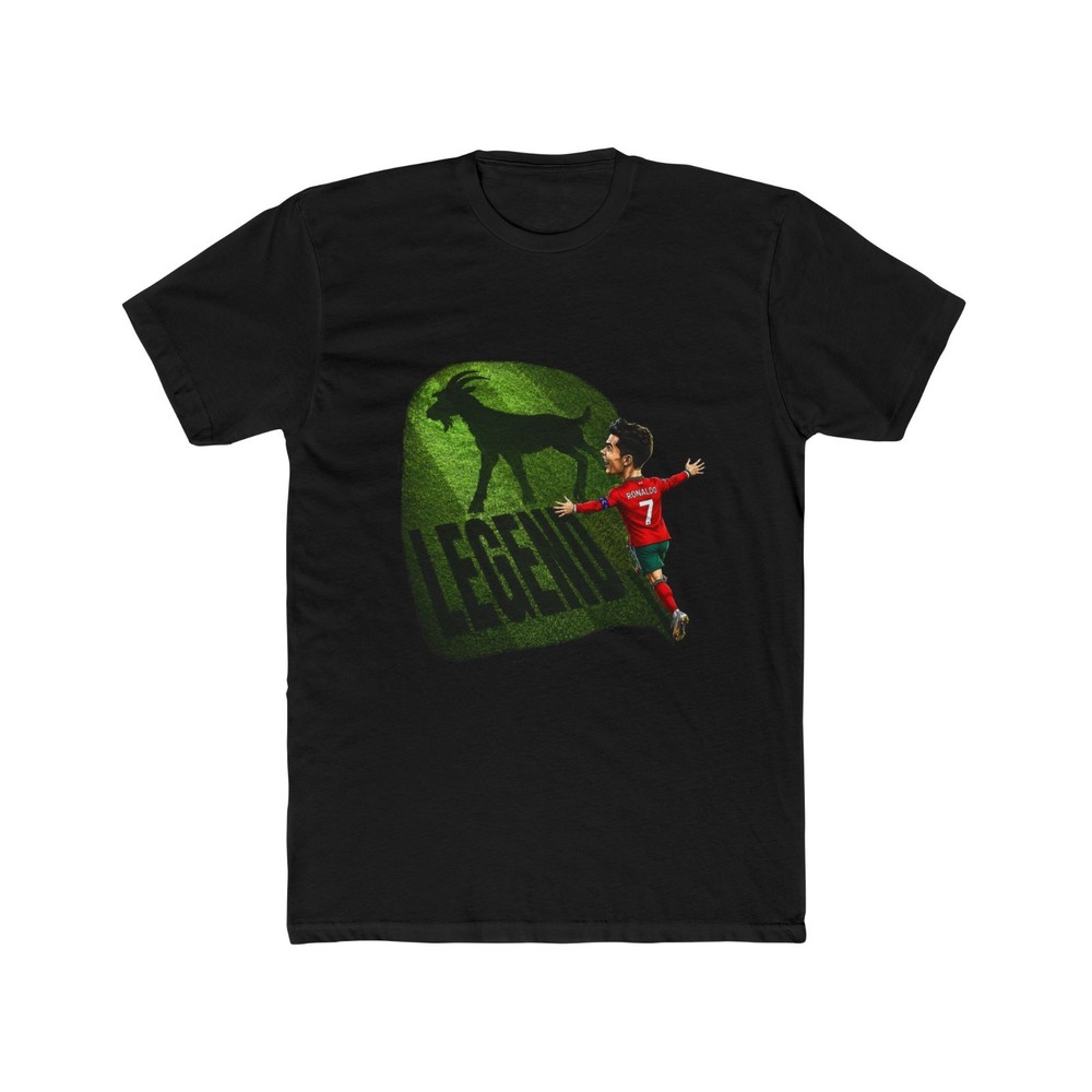 Portugal Legend Soccer Player Caricature T-shirt Black XL