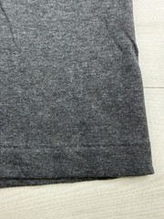 Vtg Hanes Blank Pocket T Shirt Gray Single Stitch Casual 90s Cotton Poly Blend M