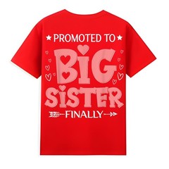 Promoted to Big Sister Finally 2027 Pregnancy Announcement T-Shirt