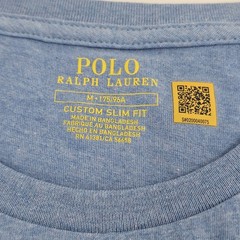 Polo Ralph Lauren Custom Slim Fit T-shirt Pony Logo Mens MEDIUM M Blue NEW