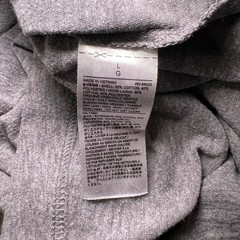 Banana Republic Vintage Men’s Large Grey Red Preppy Raglan Henley Hoodie Shirt