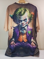 Joker Men’s Short Sleeve Graphic All Over Print T-shirt Size XL ~ HTF