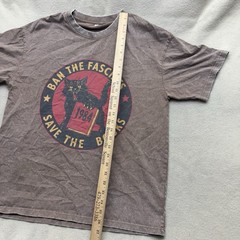 Ban The Fascist Save The Books Shirt M/L Vintage Wash 1984 Karl Marx Communism