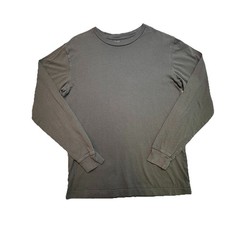 George Men’s Long Sleeve T-Shirt Size S Small 34-36 Olive Green 100% Cotton Crew