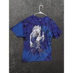 Jujutsu Kaisen 0 Yuta Rika Tie Dye Shirt Hot Topic Anime Blue Purple Mens Large