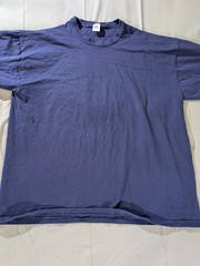 Vintage Russell Athletic Shirt Mens XL Navy Blue Solid Crewneck Blank T-Shirt