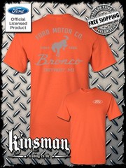 Ford Motor Co Bronco Detroit, MI 2-Sided T-Shirt – Official Licensed Product
