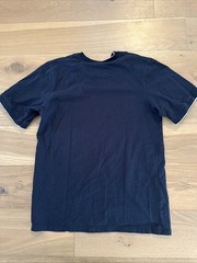 Vintage Nike Center Swoosh T-Shirt Size Large Navy Blue Embroidered Logo