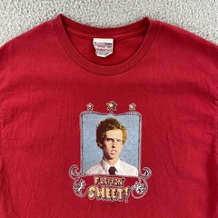 Vtg Mighty Fine Brand Mens L Red Shirt 2005 Napoleon Dynamite Flipping Sweet Y2K