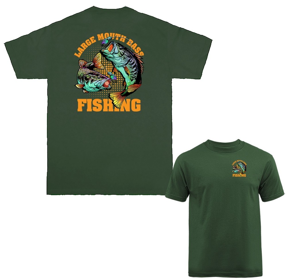 Large Mouth Bass Fishing Outdoor Sports T-shirt