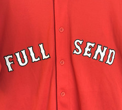 Full Send x Boston Red Sox Men’s Medium Nelk Boys Red Sewn Logo Game Jersey