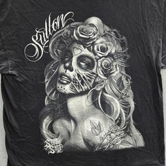 Sullen Men Shirt 2XL Black Graphic Sugar Skull Tee Print