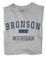 Bronson Michigan MI T-Shirt EST