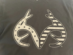 Realtree Men’s Short Sleeve Cotton Tee Shirt Black w/ Logo Size M