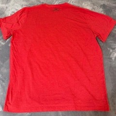 Under Armour HeatGear Hustle Over All Red Graphic T-Shirt Mens 2XL Loose Fit