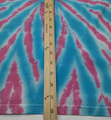New Tie Dye Men’s T-Shirt Blue Pink Adult Large Multicolor Summer Spider