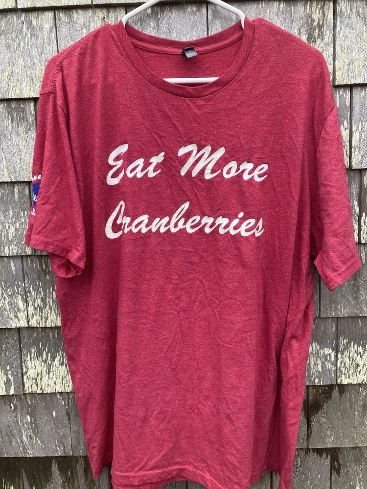 Eat More Cranberries Ocean Spray T Shirt Mens XL Family Farms