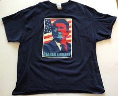Ronald Reagan Presidential Library T-Shirt, Blue, Size XXL