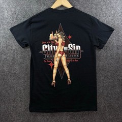 City of Sin Casino & Lounge T Shirt Adult S Black Las Vegas Poker Strip Club