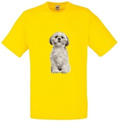 Shih Tzu Dog Pet Family Novelty T Shirt Various Colours And Sizes
