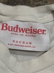 Pacsun licensed Budweiser “King of Beers” 1876 Eagle Long Sleeve T-Shirt Large