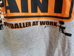 Paintball T-Shirt Short sleeve M, L, XL, XXL, XXXL Gray Paintballer at work