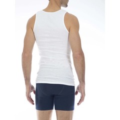George Mens Top Size XL White A-Shirts Tank 6-Pack Cotton Tag Free Casual Basic