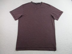 Public Rec Shirt Mens Medium Burgundy Heather V-Neck Pima Tencel Stretch Soft