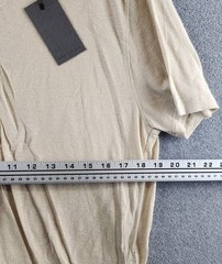 John Varvatos Linen Blend Cording Peace T-Shirts Men XL Twine Crewneck Pullover