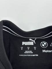 Puma T-Shirt Mens Small BMW M Motorsport Box Logo Tee Black MMS Racing Retro Y2K