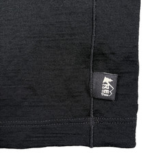 REI Co-op Shirt Mens Small Merino Wool Base Layer Black Long Sleeve Outdoor Hike