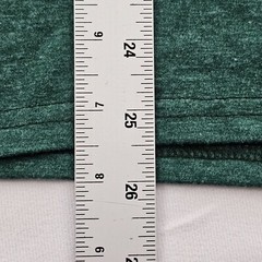 “Merry” Green Long Sleeve Cotton Blend Christmas T-Shirt Adult S