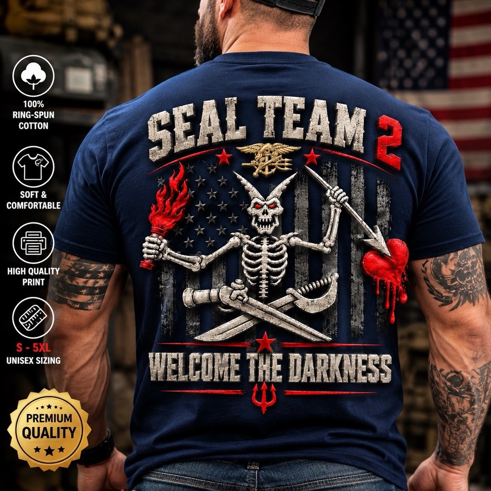 Trend Navy SEAL Team 2 Morale Command Repro Tee, Gift for Military Veterans