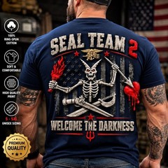 Trend Navy SEAL Team 2 Morale Command Repro Tee, Gift for Military Veterans
