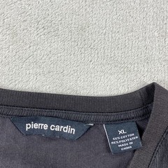 Pierre Cardin T Shirt Mens XL Black Textured Crewneck Short Sleeve Performance