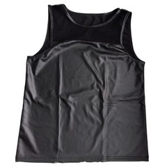 Mens Stretchy Faux Leather Tank Tops Vest Muscle Undershirts Sleeveless Clubwear