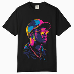 Neon Urban Streetwear Graphic Tee, Comfort Colors T Shirt, Unisex Streetwear Tee