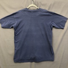 Kenya Africa T-Shirt Vintage Wasini Mens Medium Blue Texprint Short Sleeve Tee