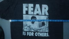 BRUCE LEE FEAR IS FOR OTHERS OFFICIAL T-SHIRT GRAY SIZE LARGE