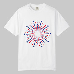 Festives Fireworks TShirts Design, Comfort Colors T Shirt, Unisex Streetwear Tee