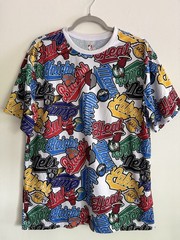 NBA All-Over Print Basketball Graphic T-Shirt Mens Size Large AOP