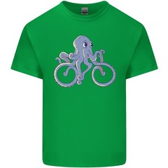 A Cycling Octopus Funny Cyclist Bicycle Mens Light Cotton T-Shirt
