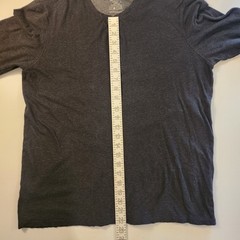 Vince Pima Cotton Lined Henley Mens Large Dark Charcoal Gray