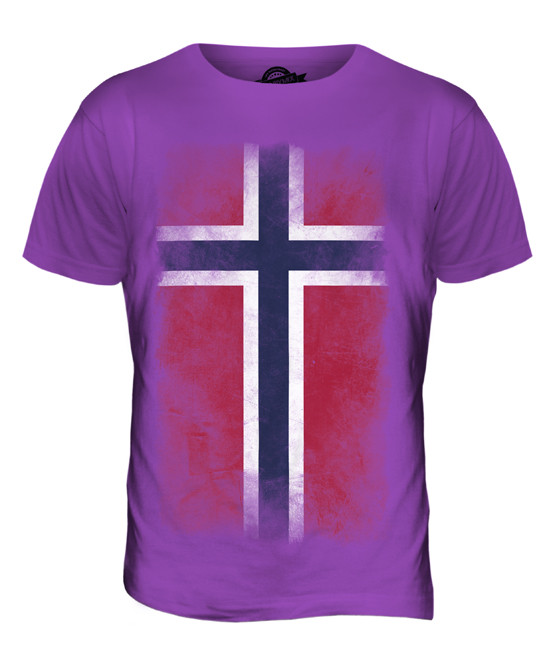NORWEGEN VERBLICHEN FLAGGE HERREN T-SHIRT TEE SHIRT XS S M L XL 2XL 3XL 4XL 5XL