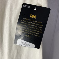 Lee Jeans T Shirt Mens Large NWT White Light Weight L