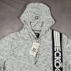 Ecko Unltd Hoodie Mens Medium White Space Dye Short Sleeve Pullover Shirt Street