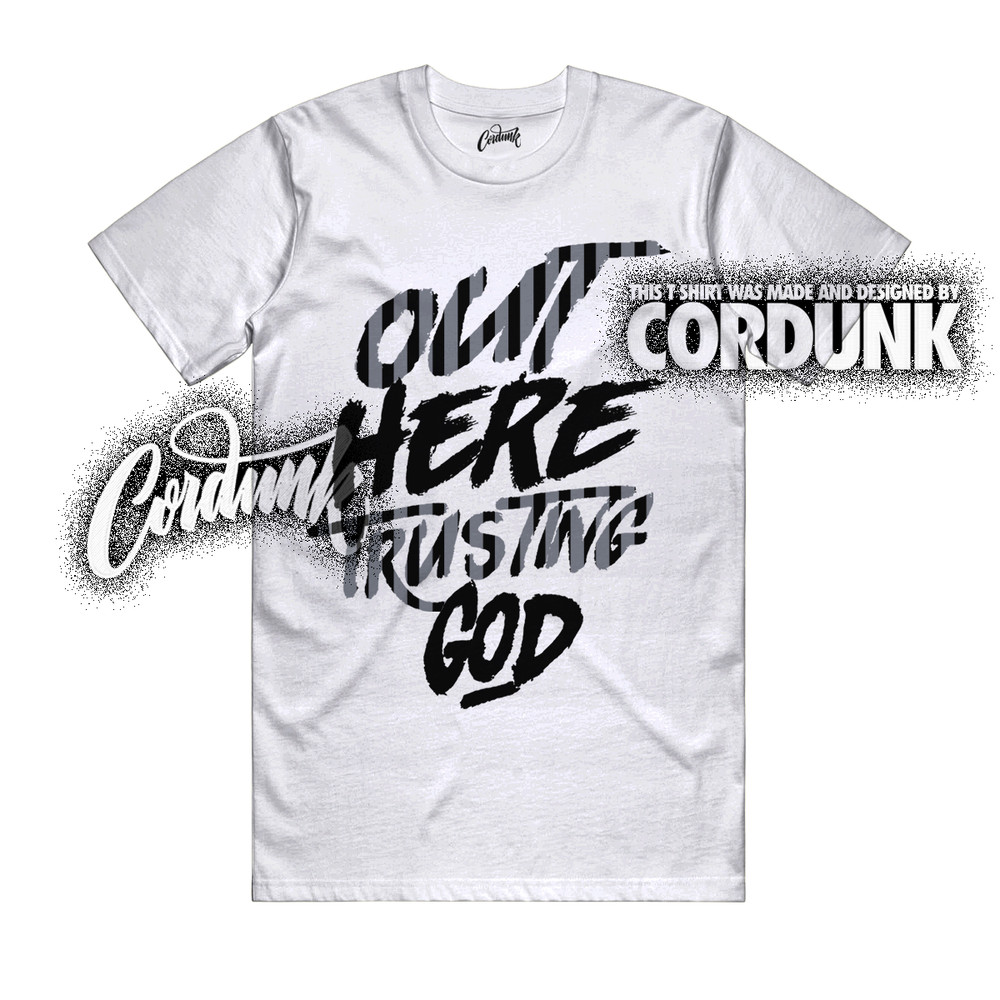 10 OG Steel White Black Light Steel Grey T Shirt Match TG