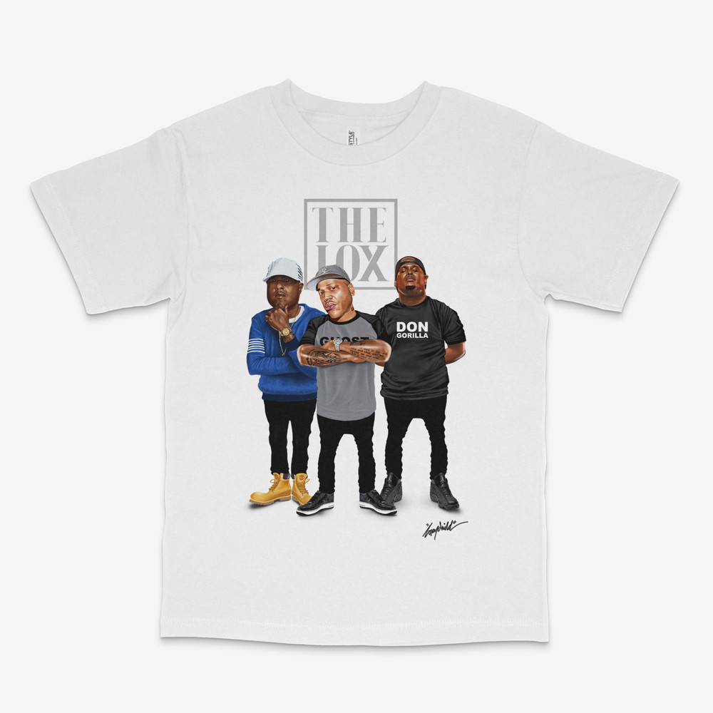 The Lox Verzuz , Jadakiss , D Block , Styles P White Tee