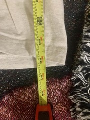 Lands End Super Cotton Tee T Pocket Off White Cream Color Shirt XXL